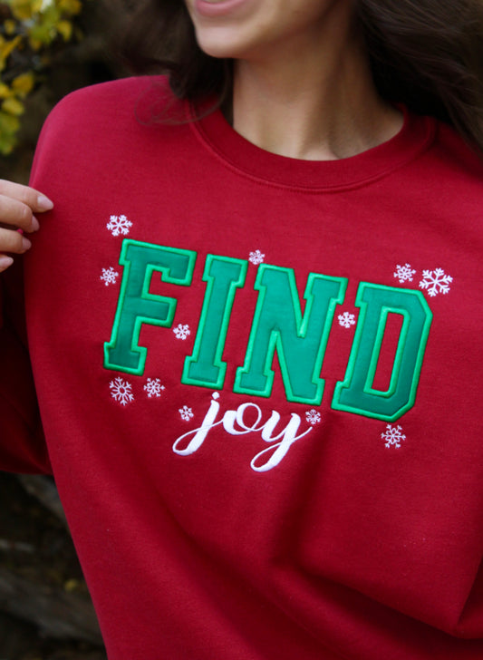 FIND JOY HOLIDAY CREWNECK SWEATSHIRT
