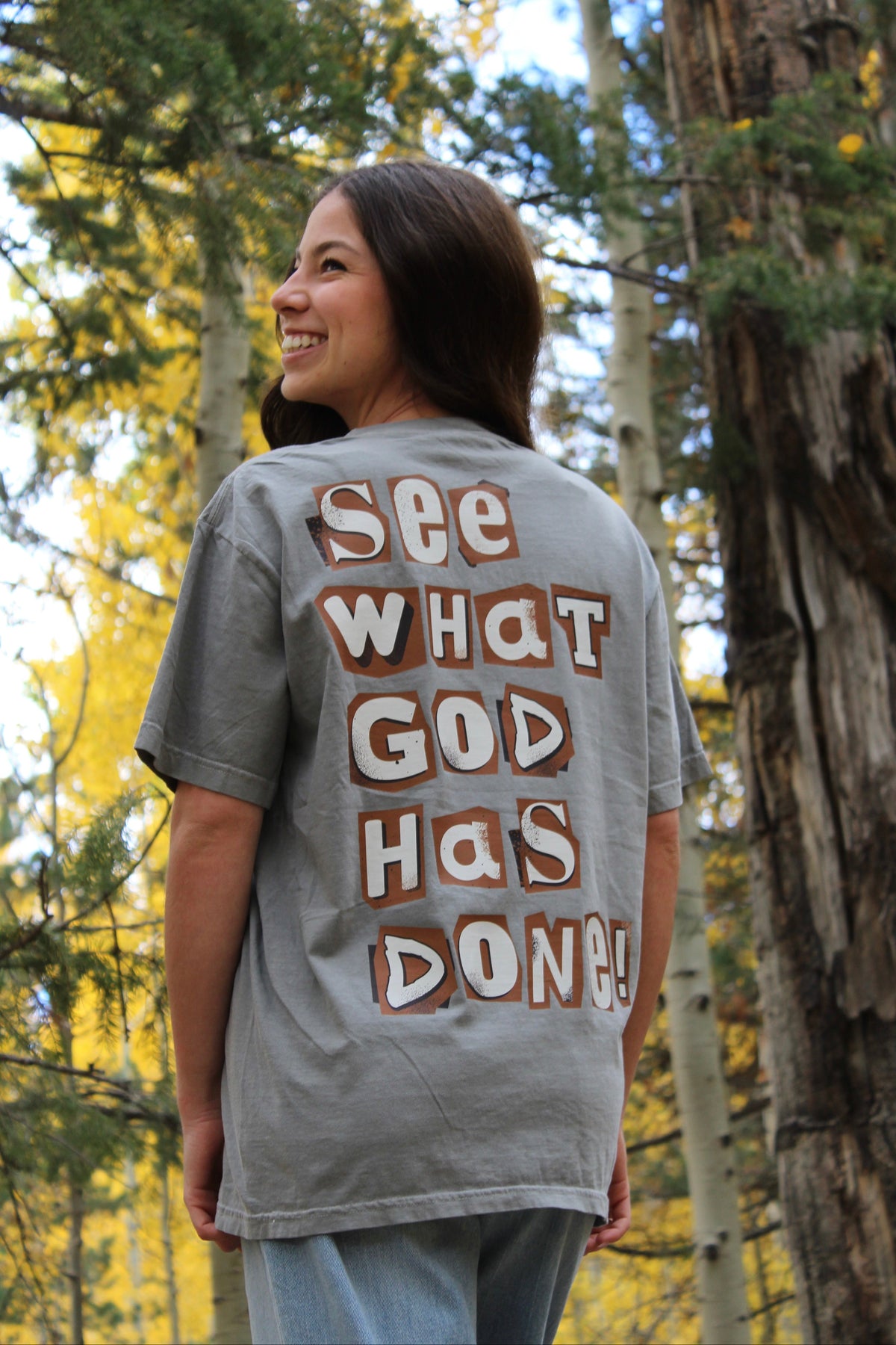 NUMBERS 23:23 EMBROIDERED T-SHIRT