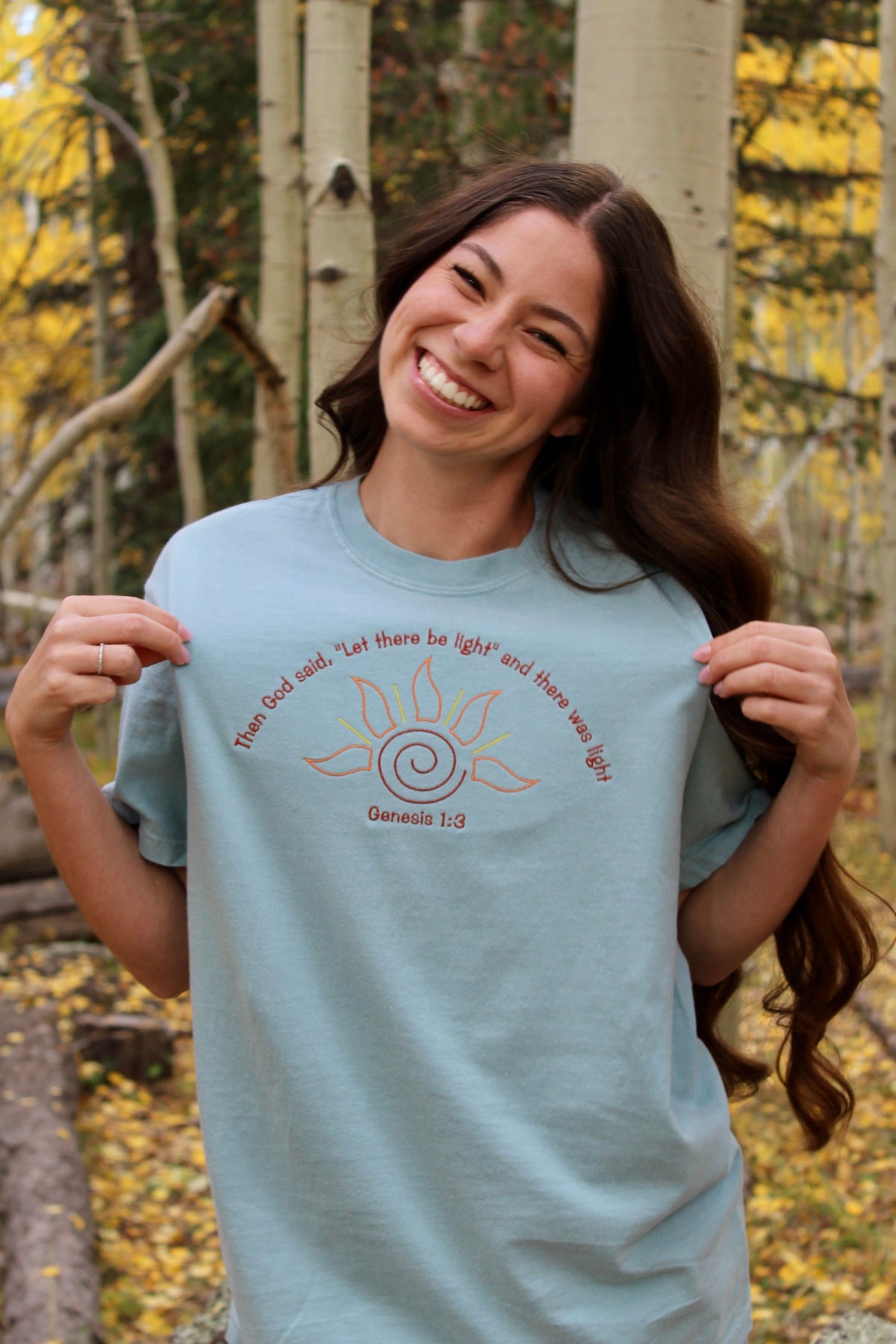 GENESIS 1:3 EMBROIDERED T-SHIRT
